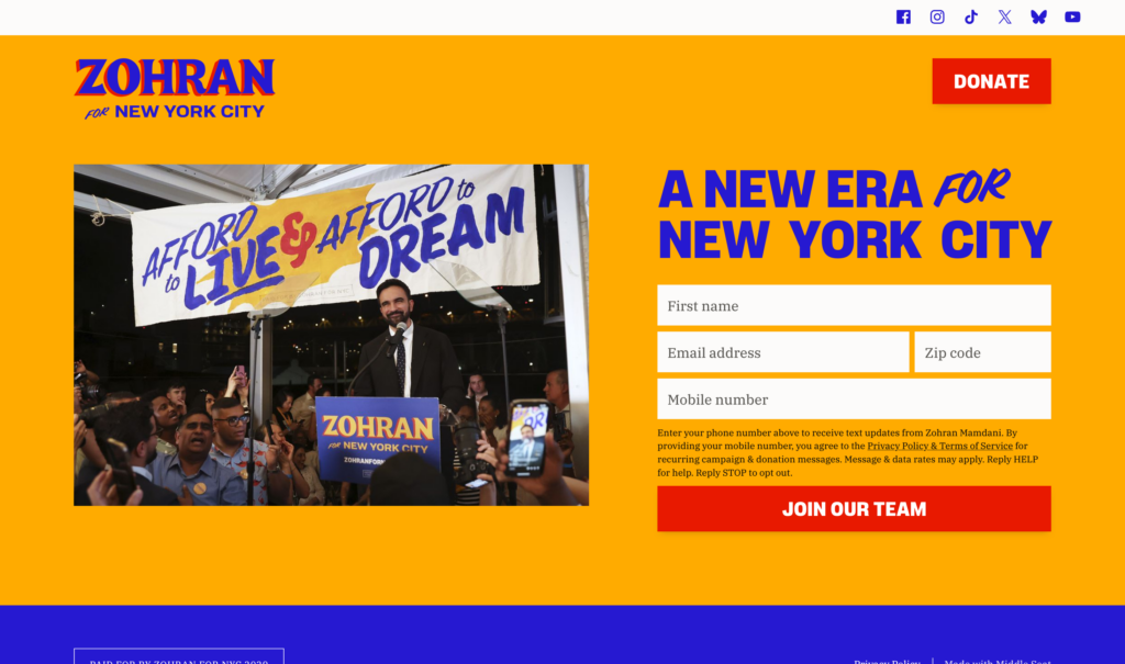 Zohran for NYC - Launchpad