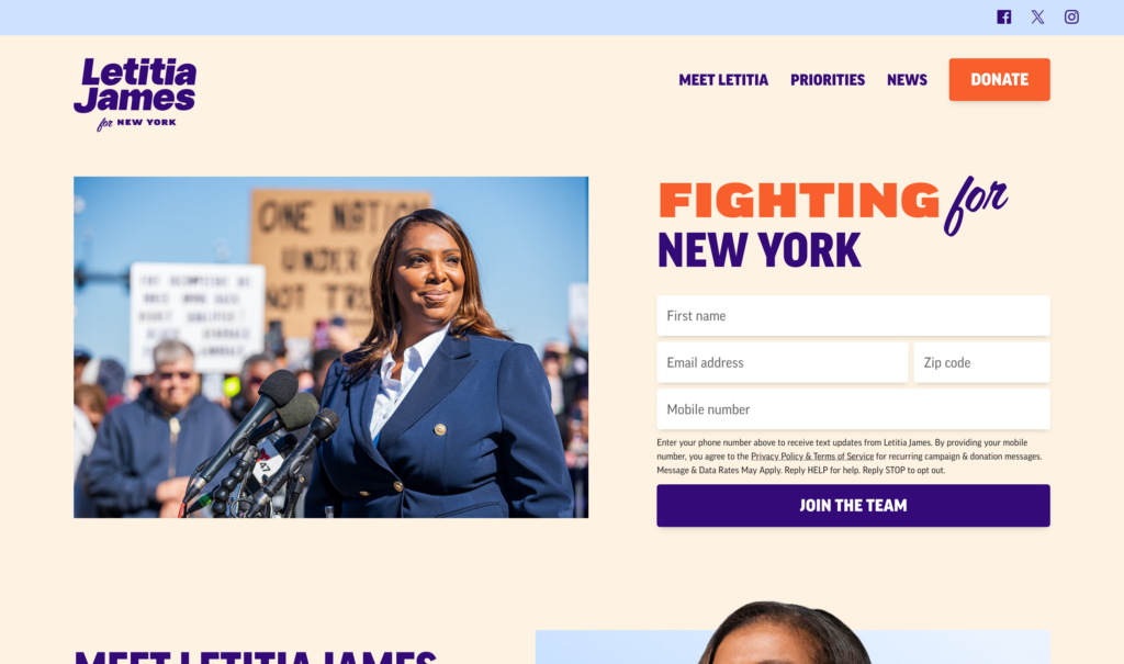 Letitia James - Launchpad